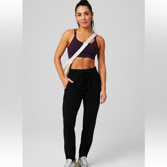 Fabletics on the go cold weather joggers in black. Size small- NWOT - Picture 1 of 10